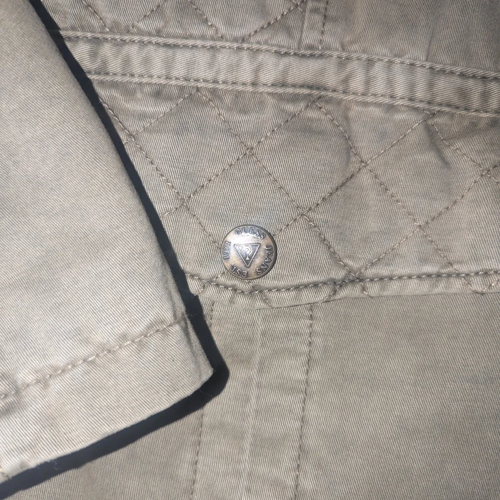 Guess Olive Utility Jacket with Faux Fur Hood - Picture 3 of 10